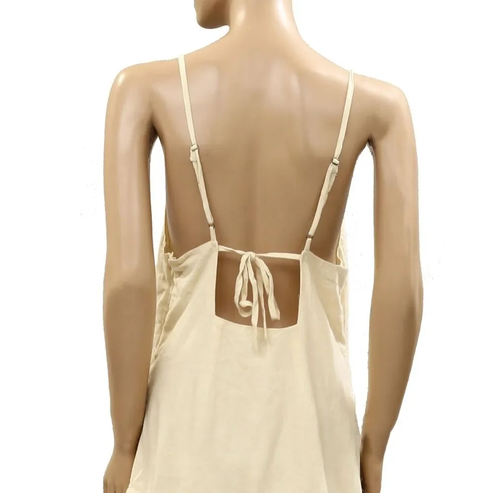 By Anthropologie Celandine Sleeveless Sheer Linen Maxi Slip Dress XSP 287022 - Picture 6 of 7
